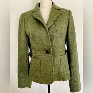 J. Crew Blazer in Herring home English Wool Green